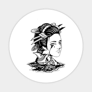 Geisha by Digent.ink Magnet